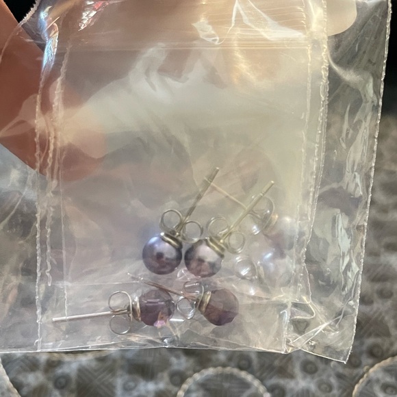 Tocara Mauve Earrings and Bracelet Set | C$100 - Picture 2 of 5